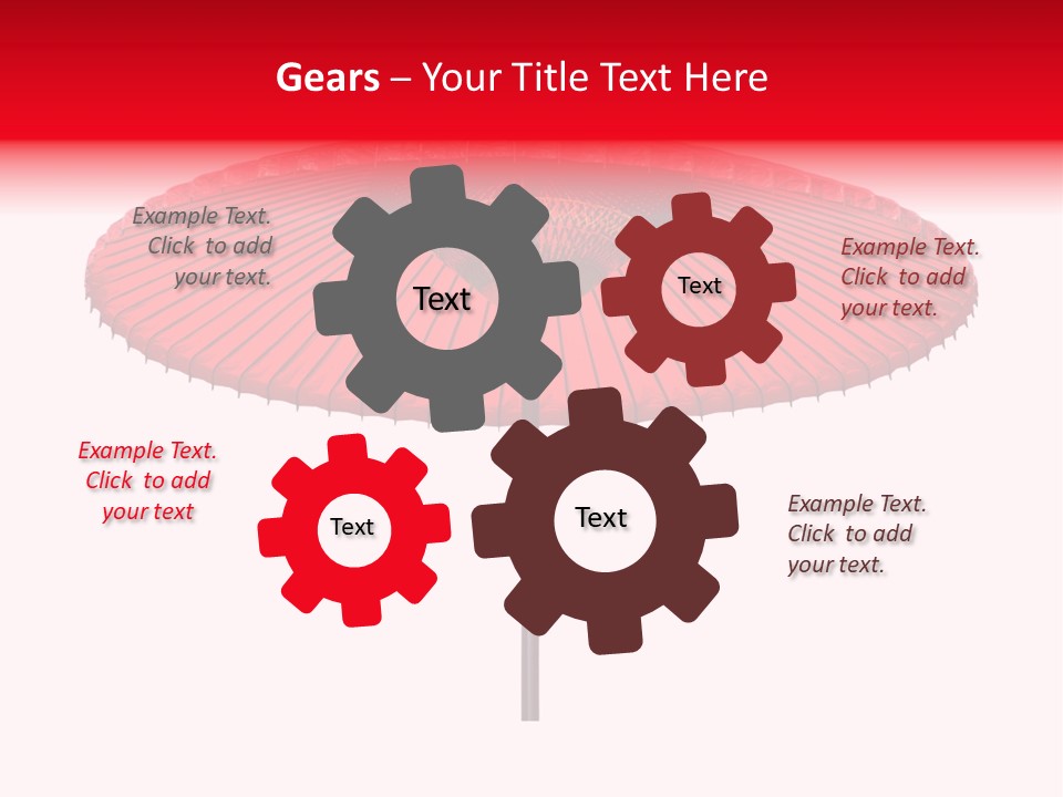 Paper Umbrella Waterproof PowerPoint Template