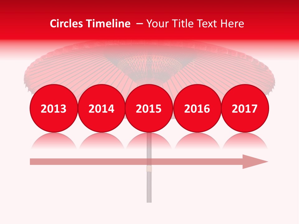 Paper Umbrella Waterproof PowerPoint Template