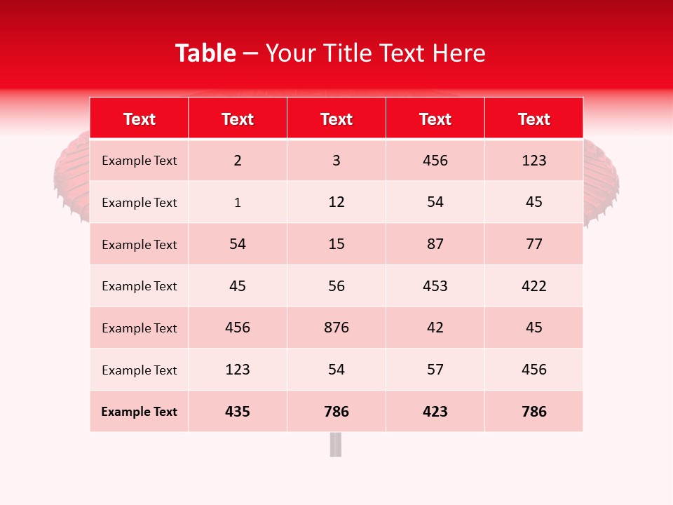 Paper Umbrella Waterproof PowerPoint Template