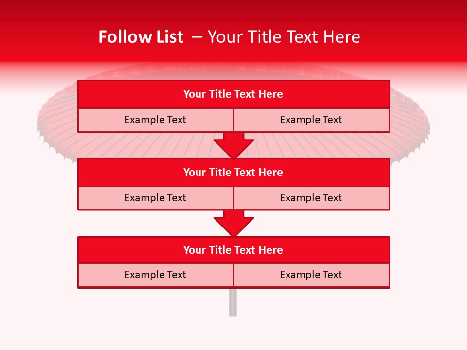Paper Umbrella Waterproof PowerPoint Template