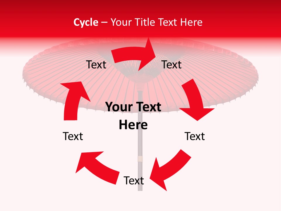 Paper Umbrella Waterproof PowerPoint Template