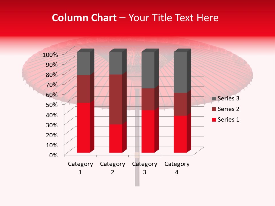 Paper Umbrella Waterproof PowerPoint Template