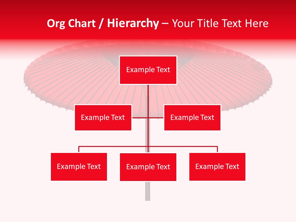 Paper Umbrella Waterproof PowerPoint Template