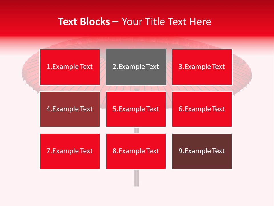 Paper Umbrella Waterproof PowerPoint Template