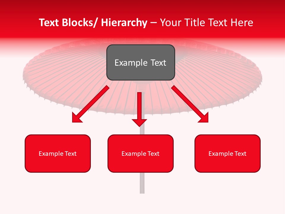 Paper Umbrella Waterproof PowerPoint Template