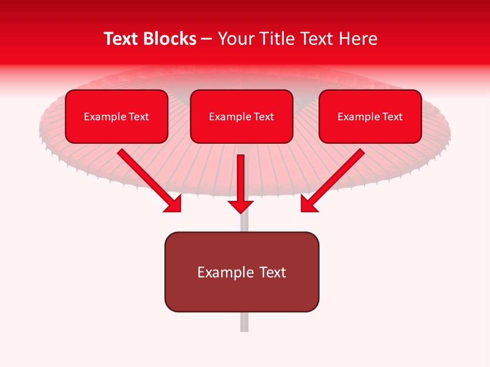Paper Umbrella Waterproof PowerPoint Template