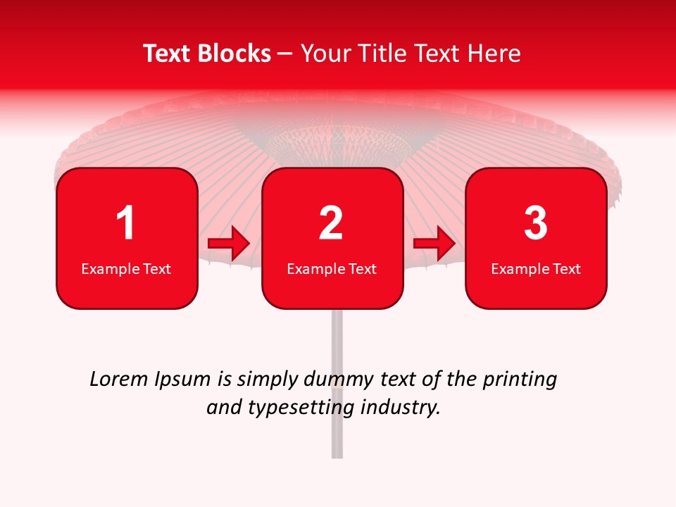 Paper Umbrella Waterproof PowerPoint Template