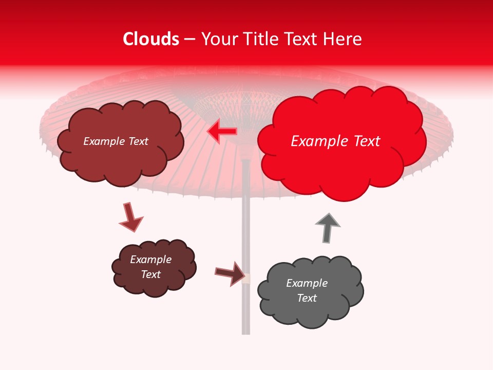 Paper Umbrella Waterproof PowerPoint Template