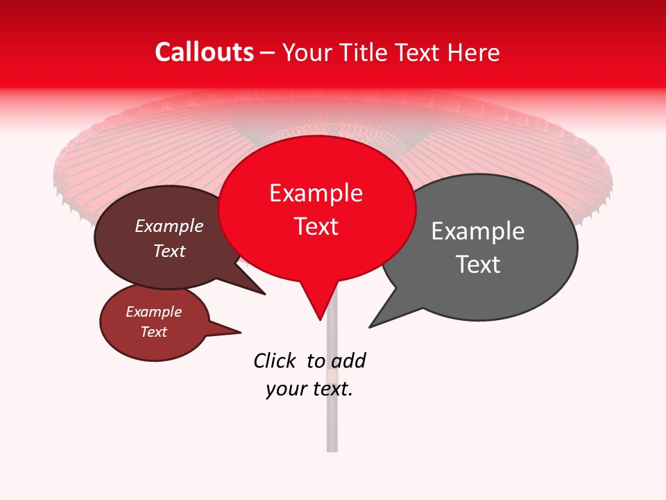 Paper Umbrella Waterproof PowerPoint Template