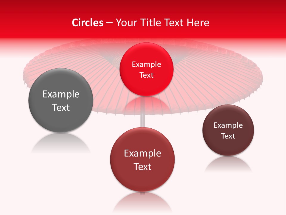 Paper Umbrella Waterproof PowerPoint Template