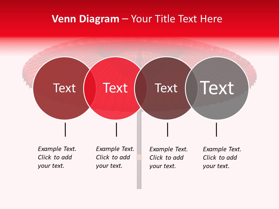 Paper Umbrella Waterproof PowerPoint Template