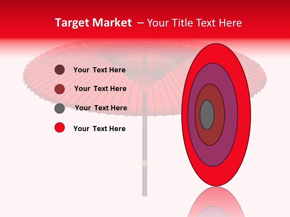 Paper Umbrella Waterproof PowerPoint Template