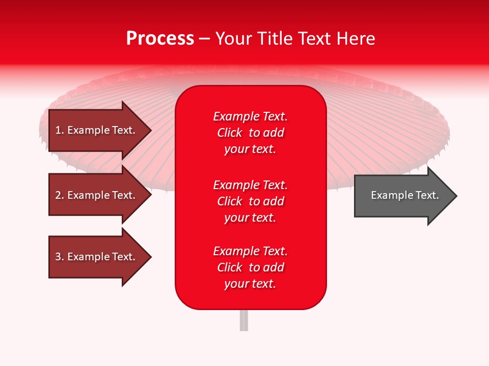 Paper Umbrella Waterproof PowerPoint Template