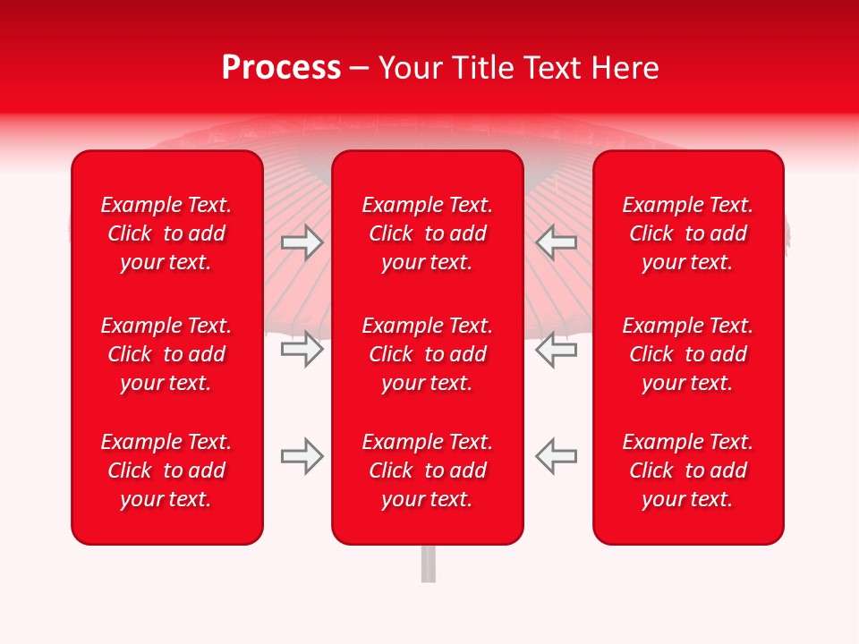 Paper Umbrella Waterproof PowerPoint Template