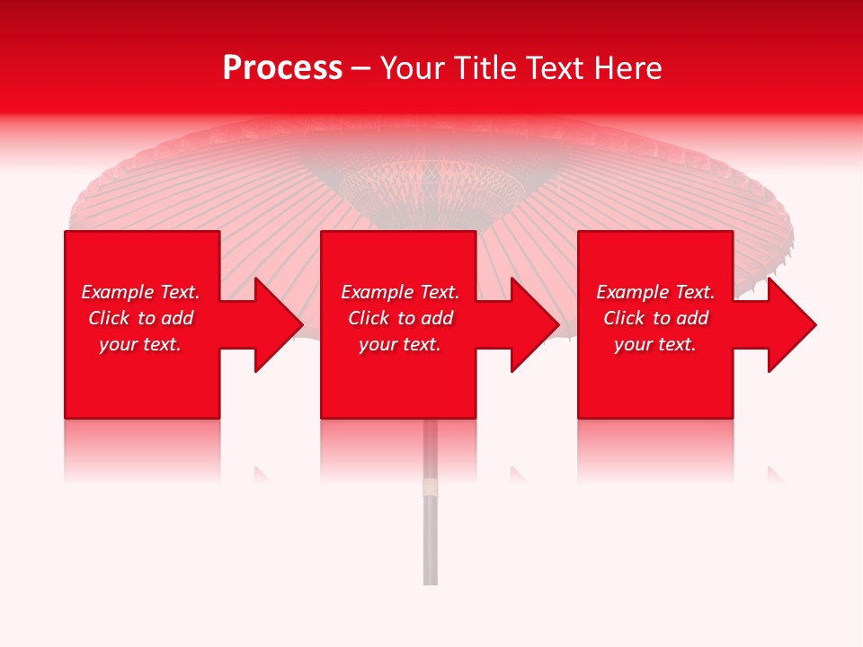Paper Umbrella Waterproof PowerPoint Template