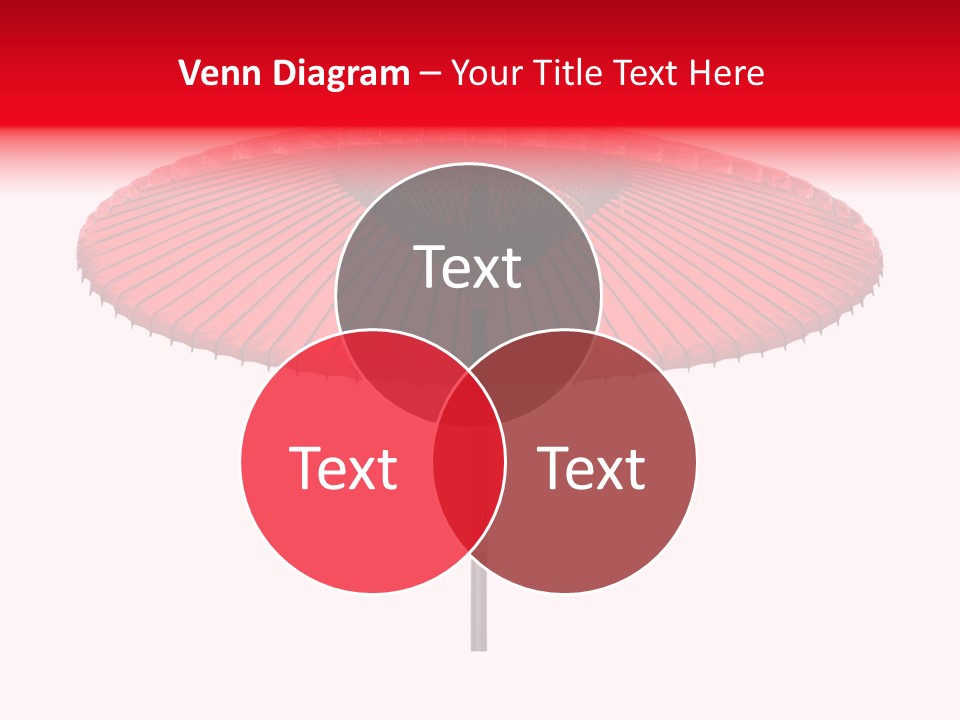 Paper Umbrella Waterproof PowerPoint Template