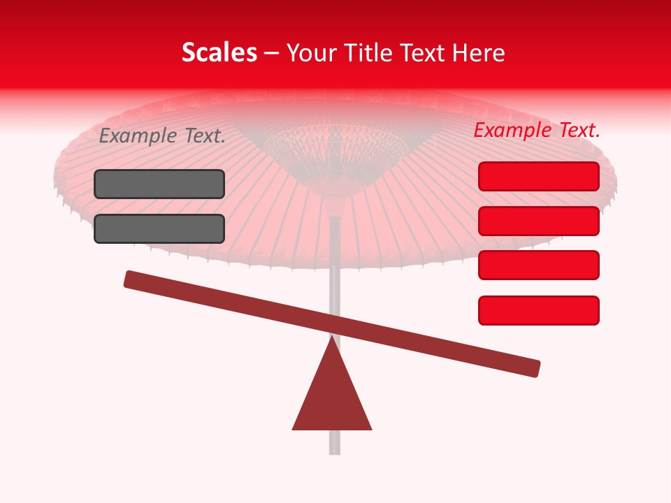Paper Umbrella Waterproof PowerPoint Template