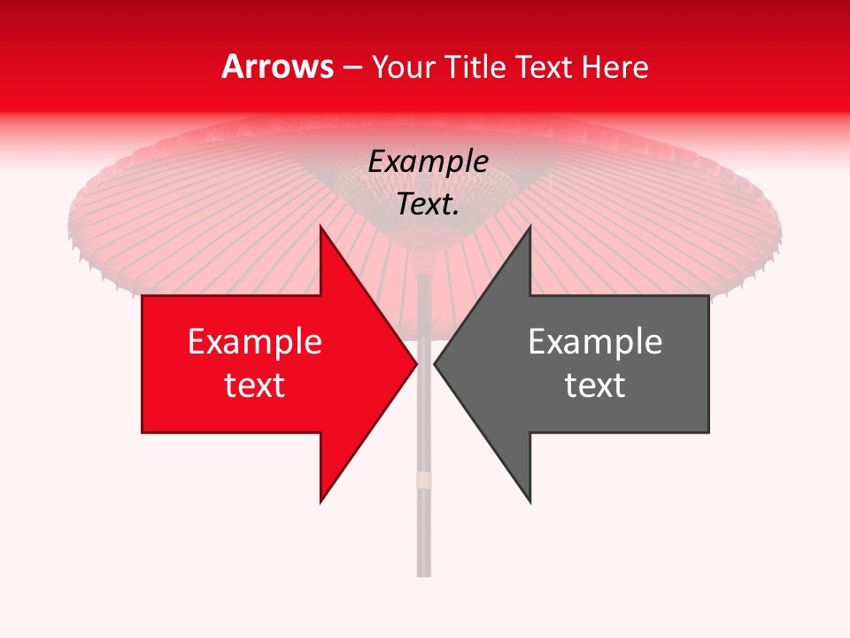 Paper Umbrella Waterproof PowerPoint Template