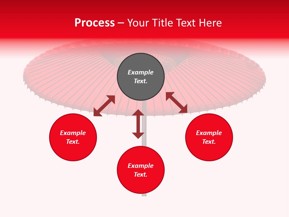 Paper Umbrella Waterproof PowerPoint Template