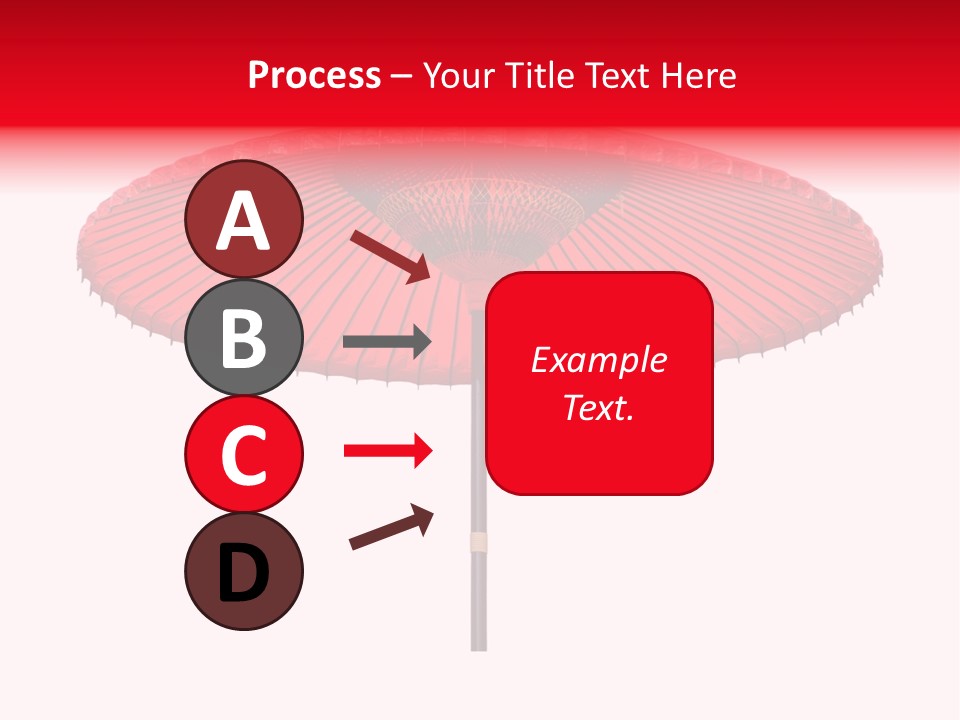 Paper Umbrella Waterproof PowerPoint Template