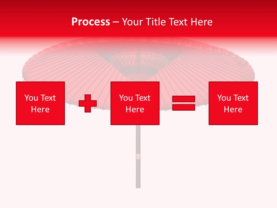 Paper Umbrella Waterproof PowerPoint Template