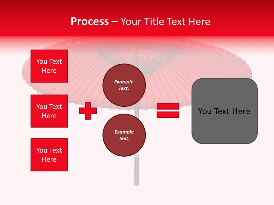 Paper Umbrella Waterproof PowerPoint Template