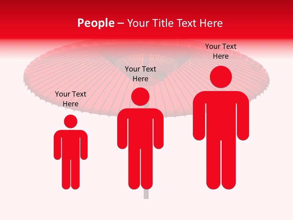 Paper Umbrella Waterproof PowerPoint Template