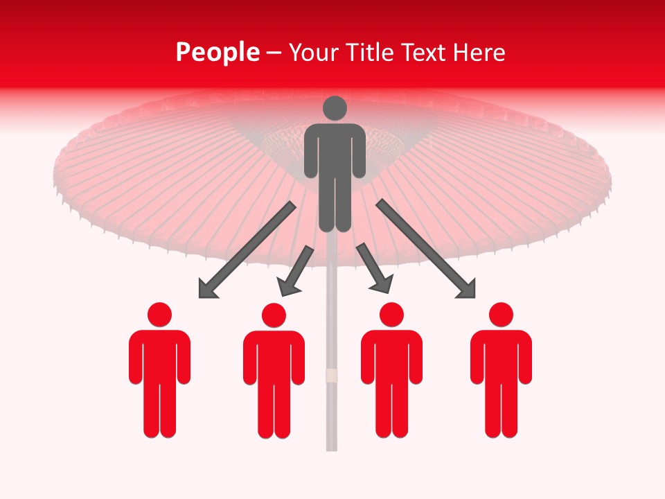 Paper Umbrella Waterproof PowerPoint Template