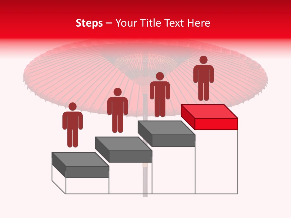 Paper Umbrella Waterproof PowerPoint Template