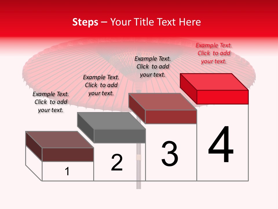 Paper Umbrella Waterproof PowerPoint Template