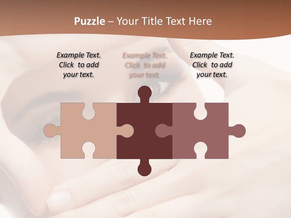 Health Girl Makeup PowerPoint Template