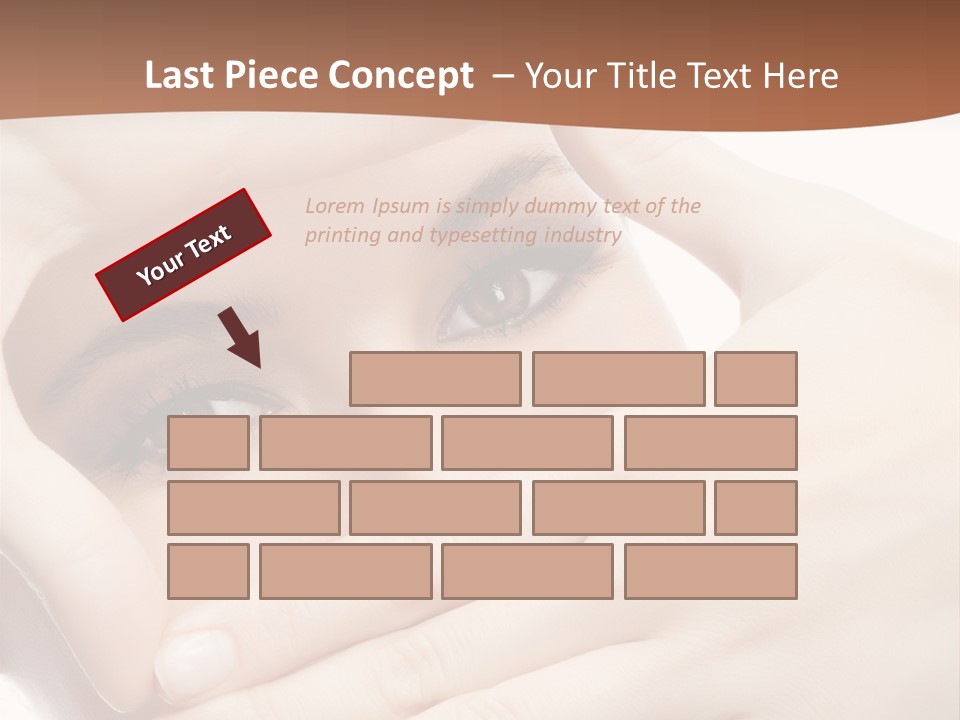 Health Girl Makeup PowerPoint Template