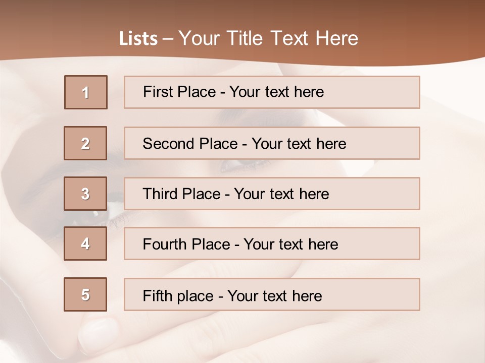 Health Girl Makeup PowerPoint Template
