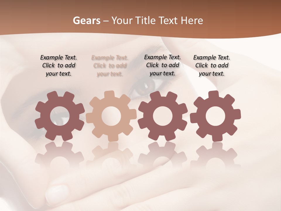 Health Girl Makeup PowerPoint Template