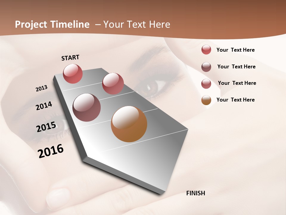 Health Girl Makeup PowerPoint Template