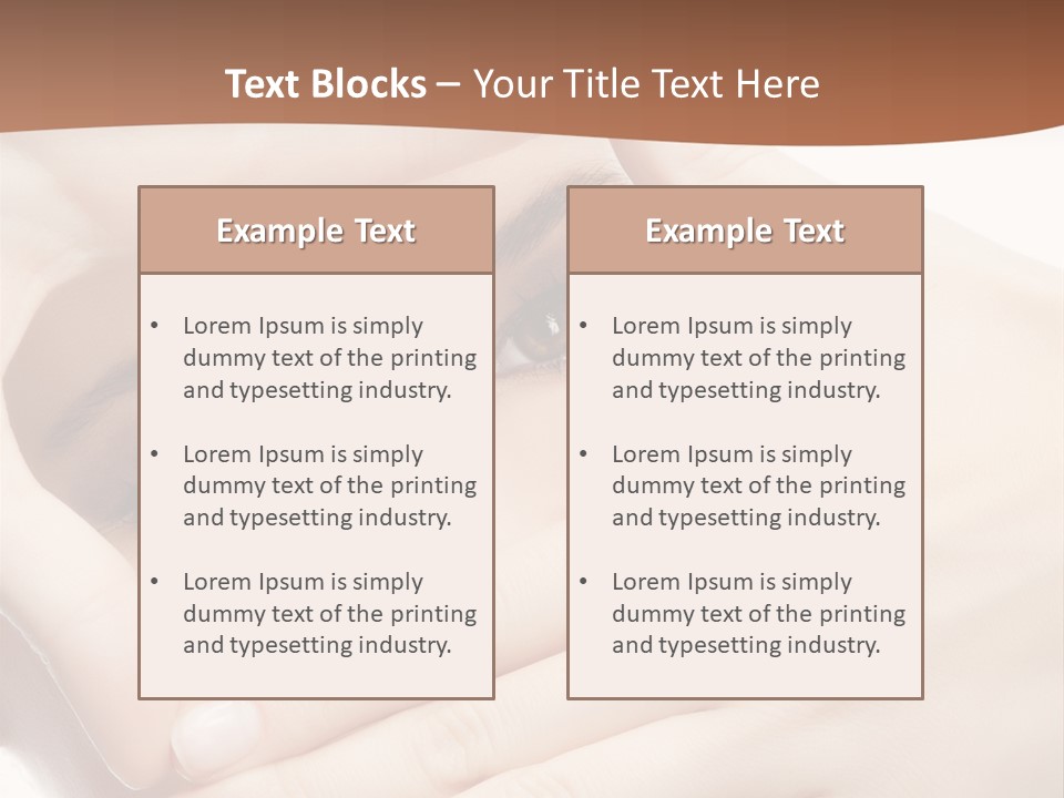 Health Girl Makeup PowerPoint Template