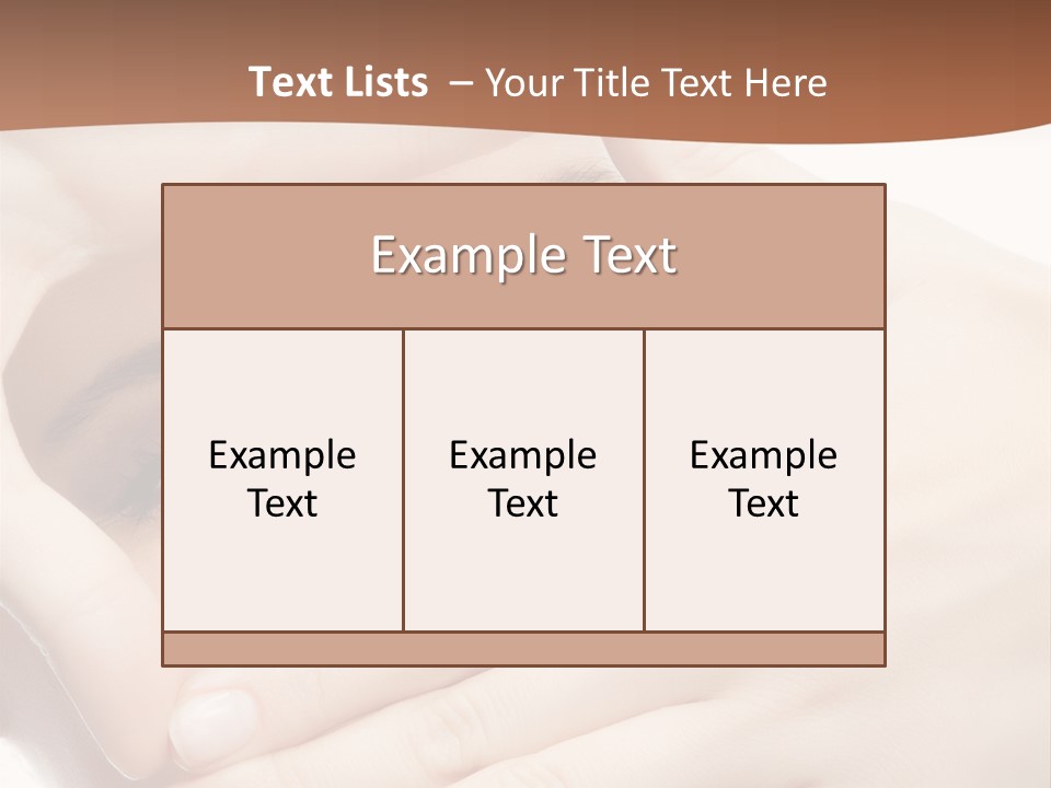 Health Girl Makeup PowerPoint Template