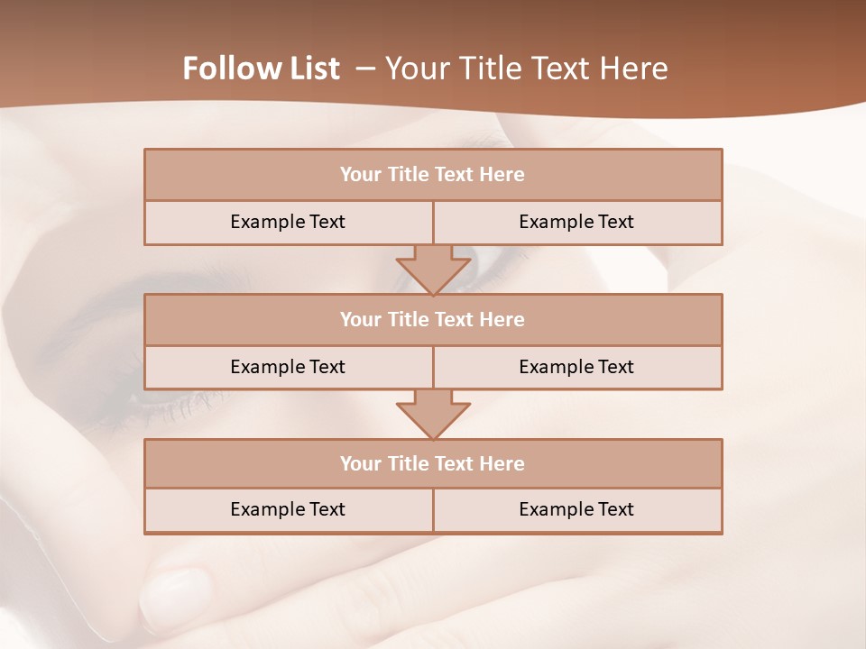 Health Girl Makeup PowerPoint Template