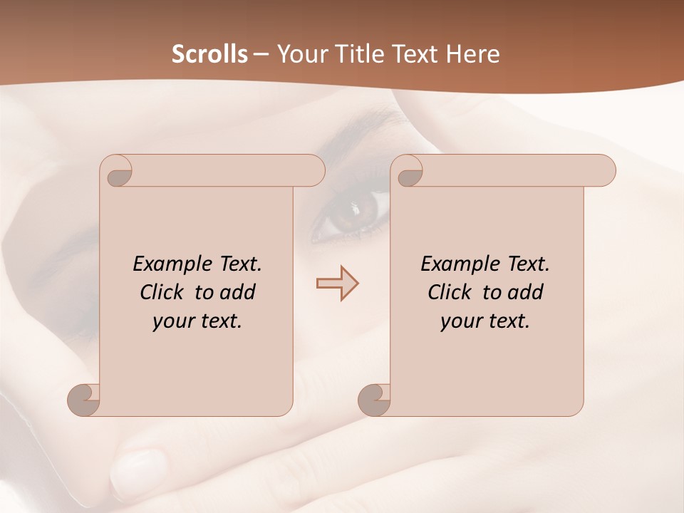 Health Girl Makeup PowerPoint Template