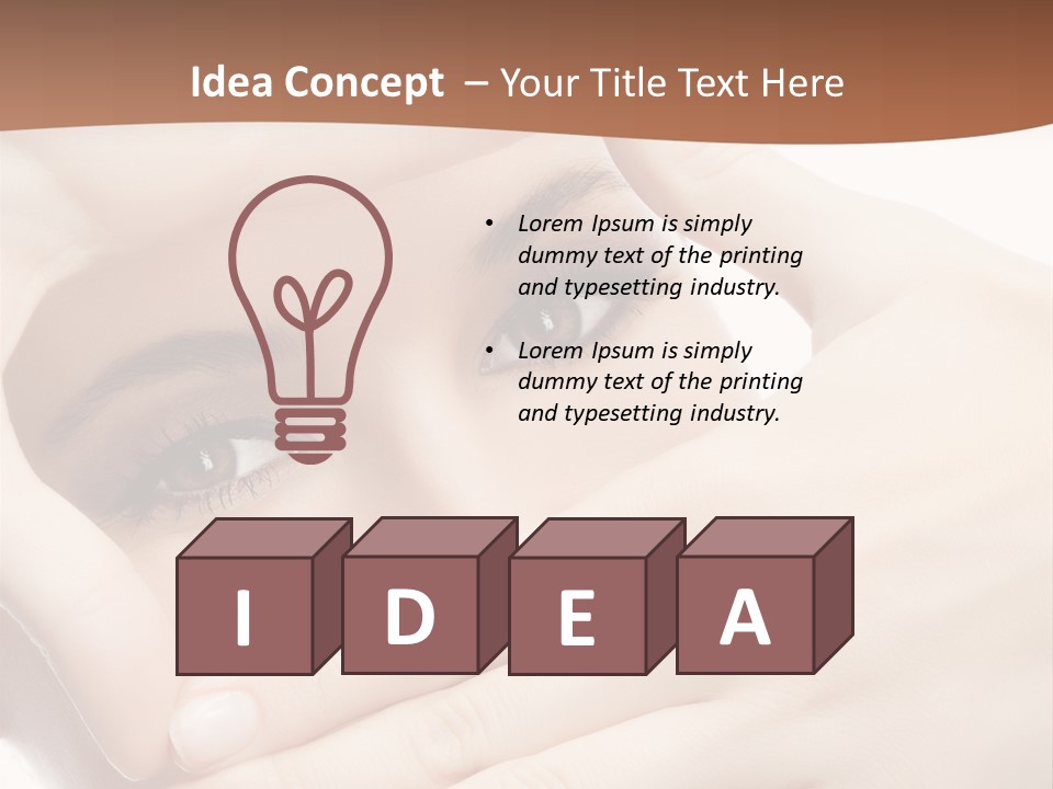 Health Girl Makeup PowerPoint Template