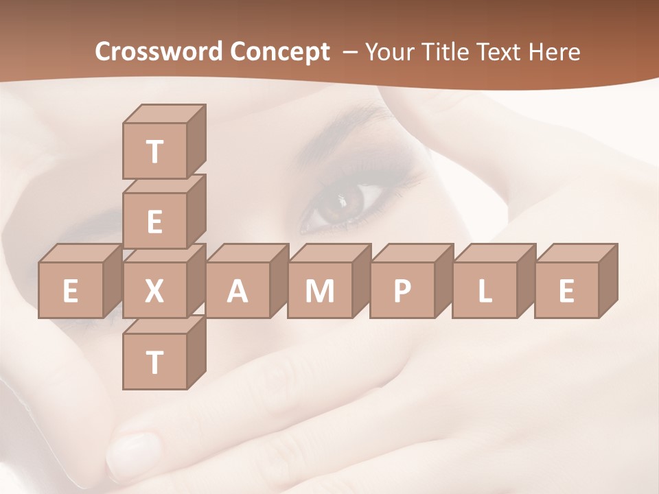 Health Girl Makeup PowerPoint Template