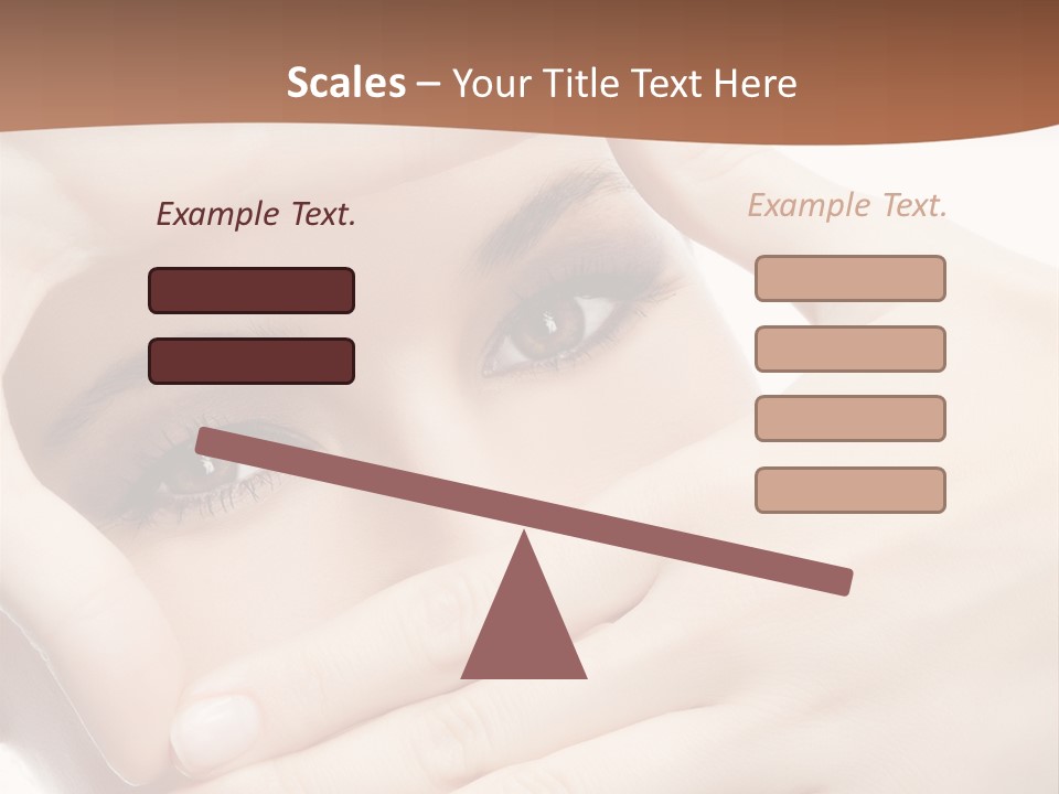 Health Girl Makeup PowerPoint Template