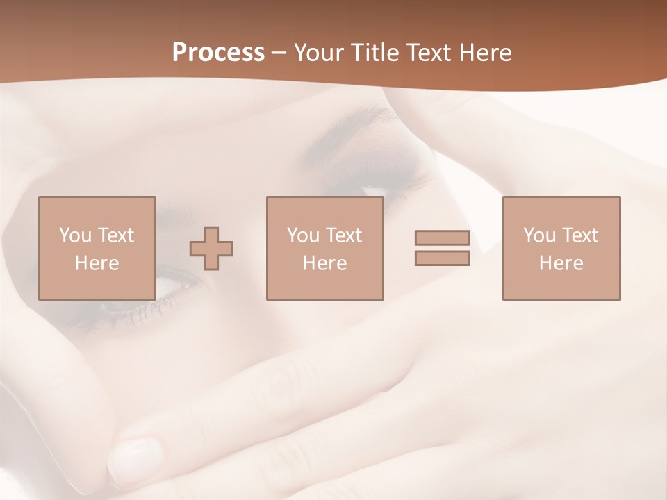 Health Girl Makeup PowerPoint Template