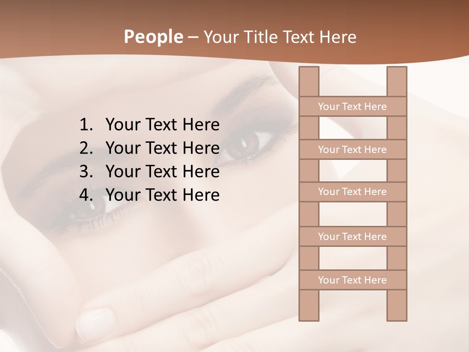 Health Girl Makeup PowerPoint Template