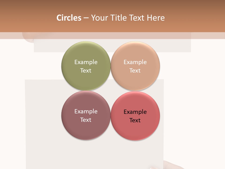 White Copy Space Showing PowerPoint Template