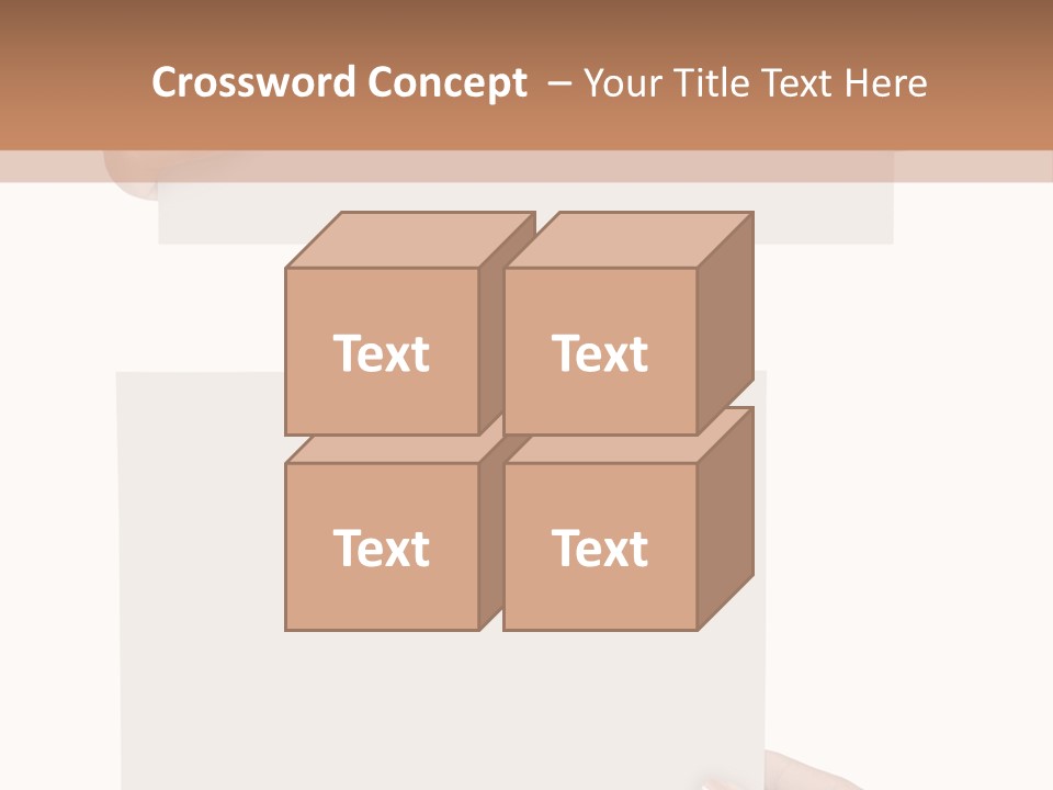 White Copy Space Showing PowerPoint Template