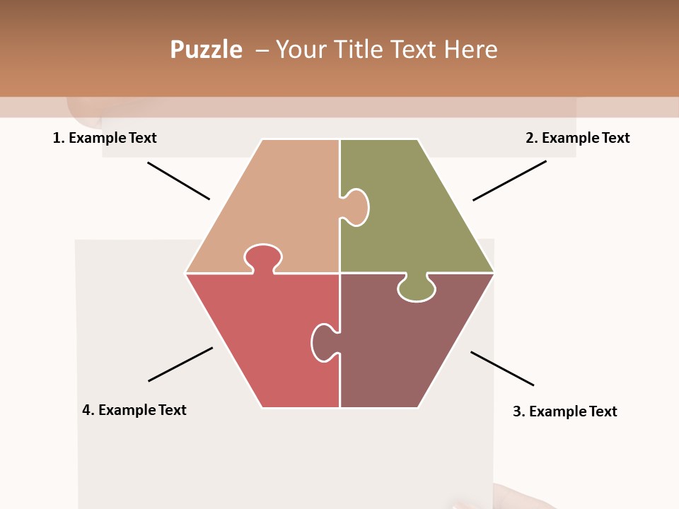 White Copy Space Showing PowerPoint Template