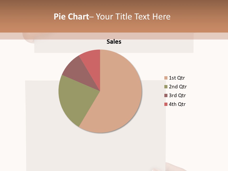 White Copy Space Showing PowerPoint Template