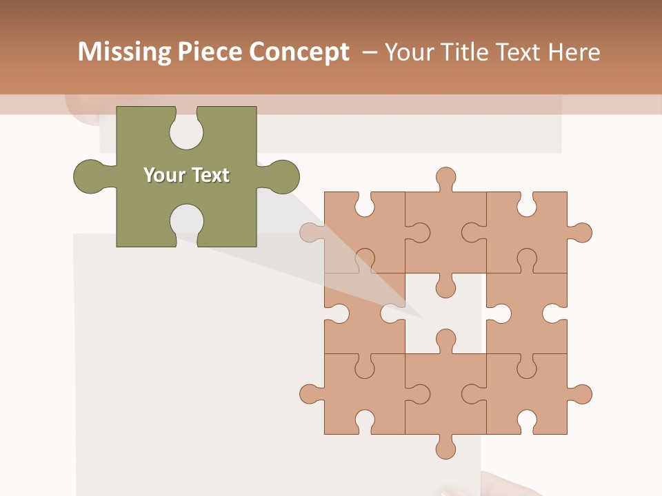 White Copy Space Showing PowerPoint Template