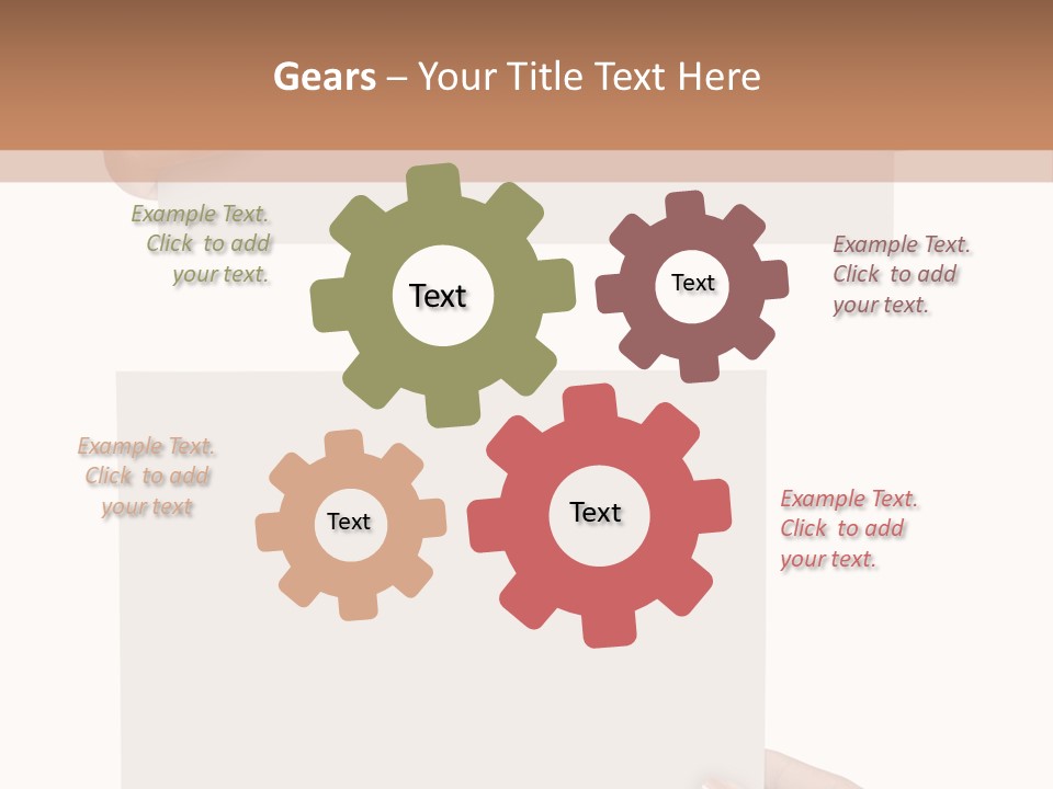White Copy Space Showing PowerPoint Template